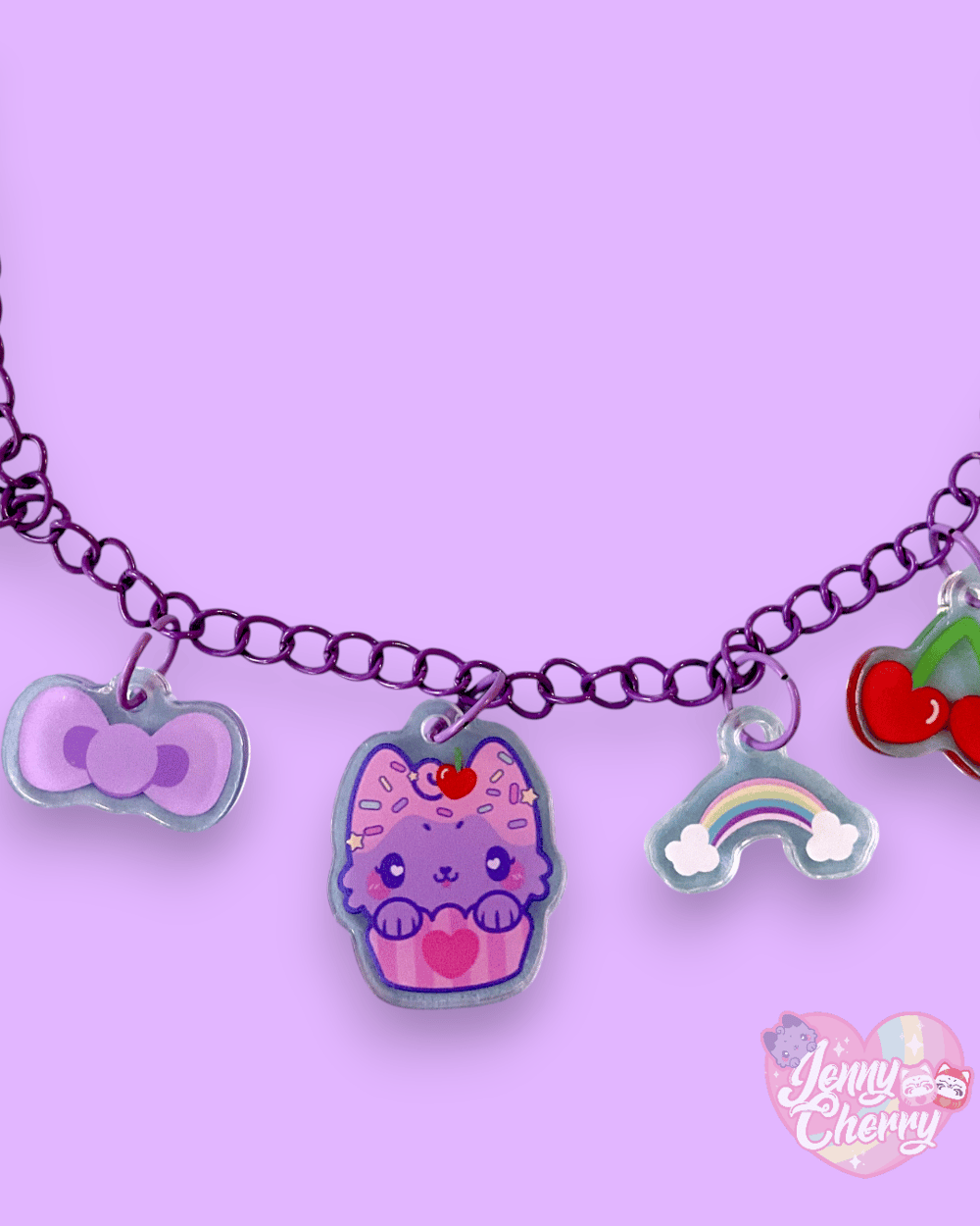 Image of Kawaii Charm Necklace – Chubby Cat