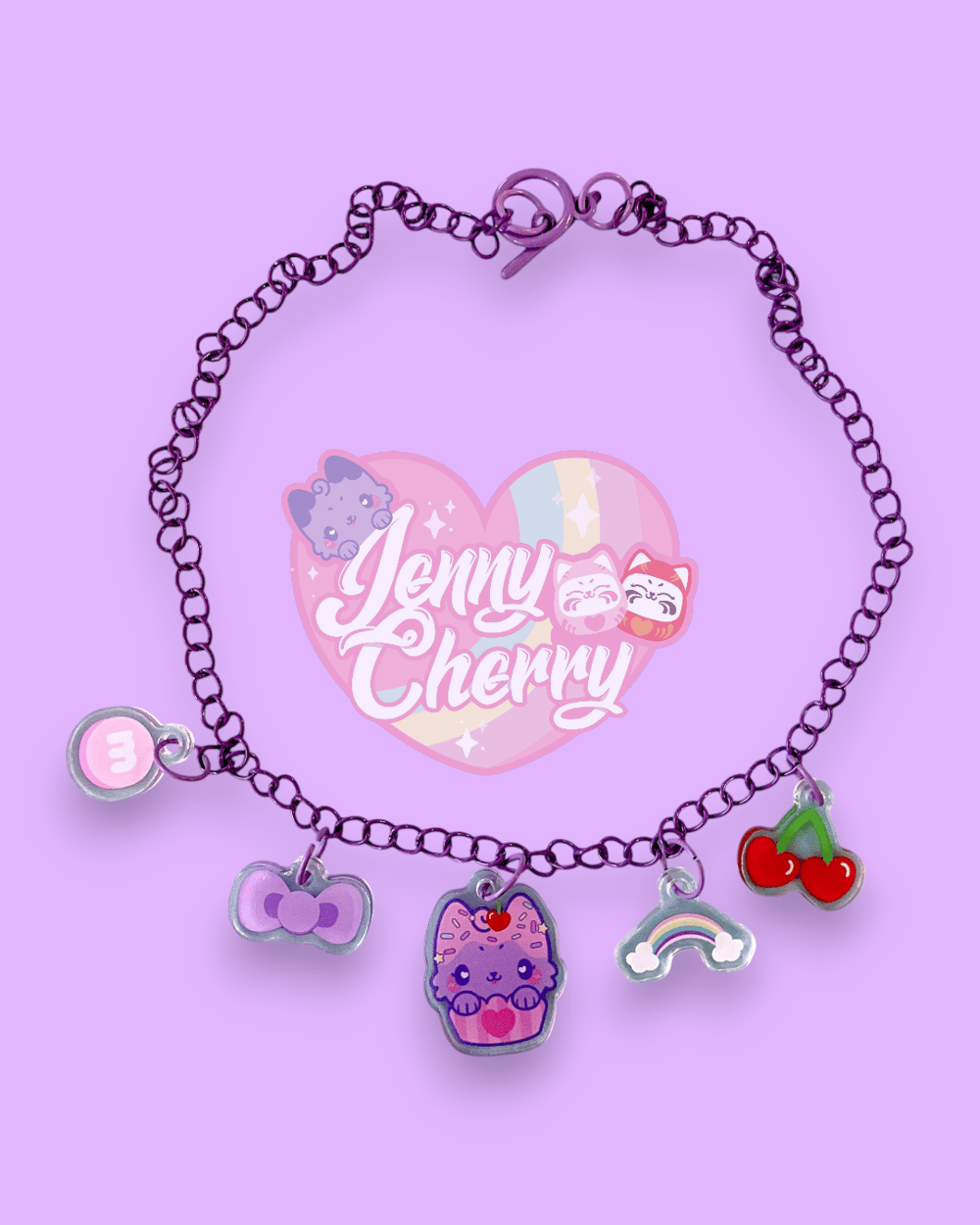 Image of Kawaii Charm Necklace – Chubby Cat