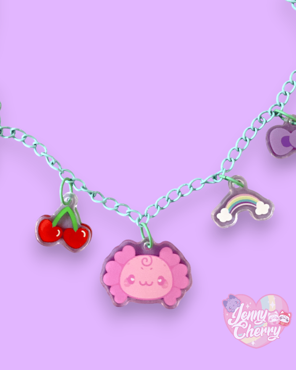 Image of Charm Necklace – Tito the Axolotl