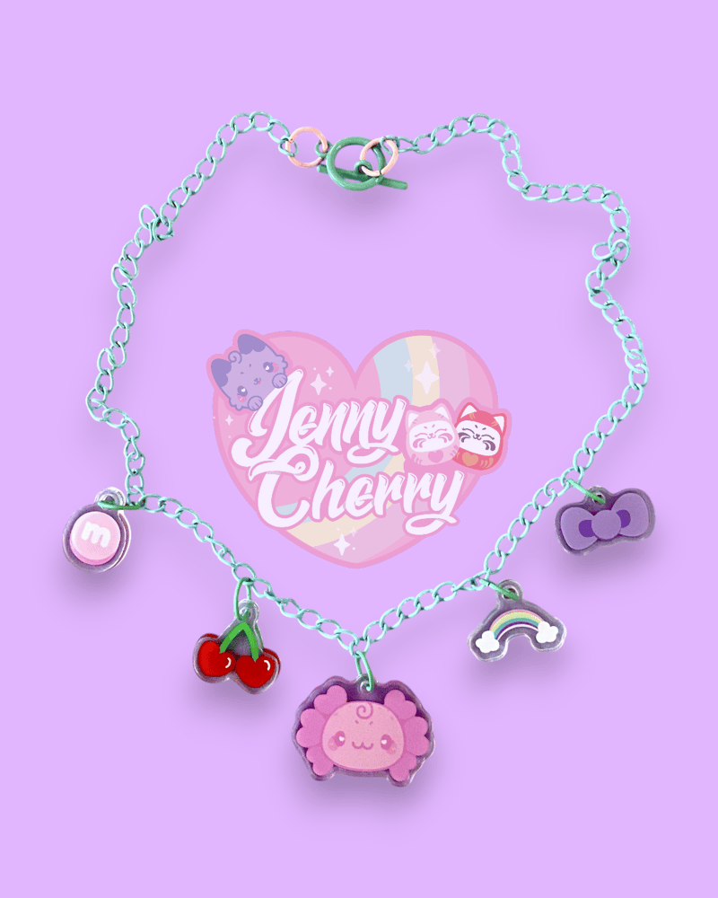 Image of Charm Necklace – Tito the Axolotl