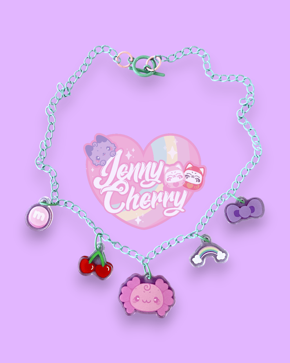 Image of Charm Necklace – Tito the Axolotl