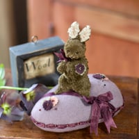 Image 1 of Chocolate Bunny ~ Original Work ~ 6.5" x 6.5"