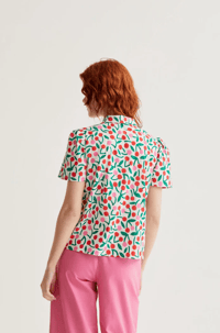Image 3 of Soda Cherry Button Up Top
