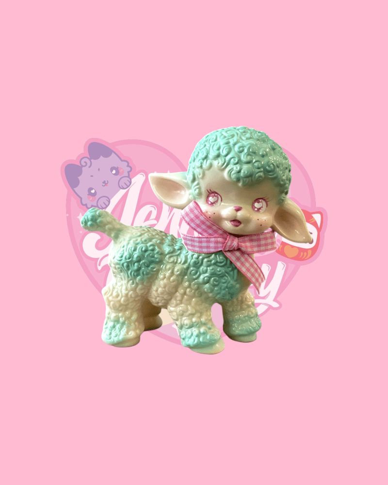 Image of Vintage Lamb tourquise