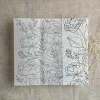 Image 11 of Boho peony vellum wraps for 5x7 (A7 card) pack of 10
