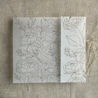 Image 4 of Boho peony vellum wraps for 5x7 (A7 card) pack of 10