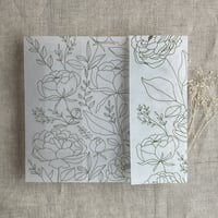 Image 6 of Boho peony vellum wraps for 5x7 (A7 card) pack of 10