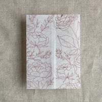 Image 7 of Boho peony vellum wraps for 5x7 (A7 card) pack of 10