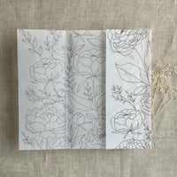 Image 13 of Boho peony vellum wraps for 5x7 (A7 card) pack of 10