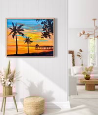 Image 1 of Original Framed Art ‘sunset, The Strand Jetty’