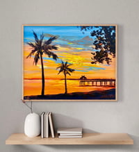 Image 2 of Original Framed Art ‘sunset, The Strand Jetty’