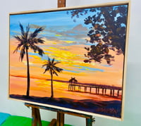 Image 3 of Original Framed Art ‘sunset, The Strand Jetty’