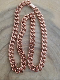 Image 2 of Copper Cuban Link Necklace