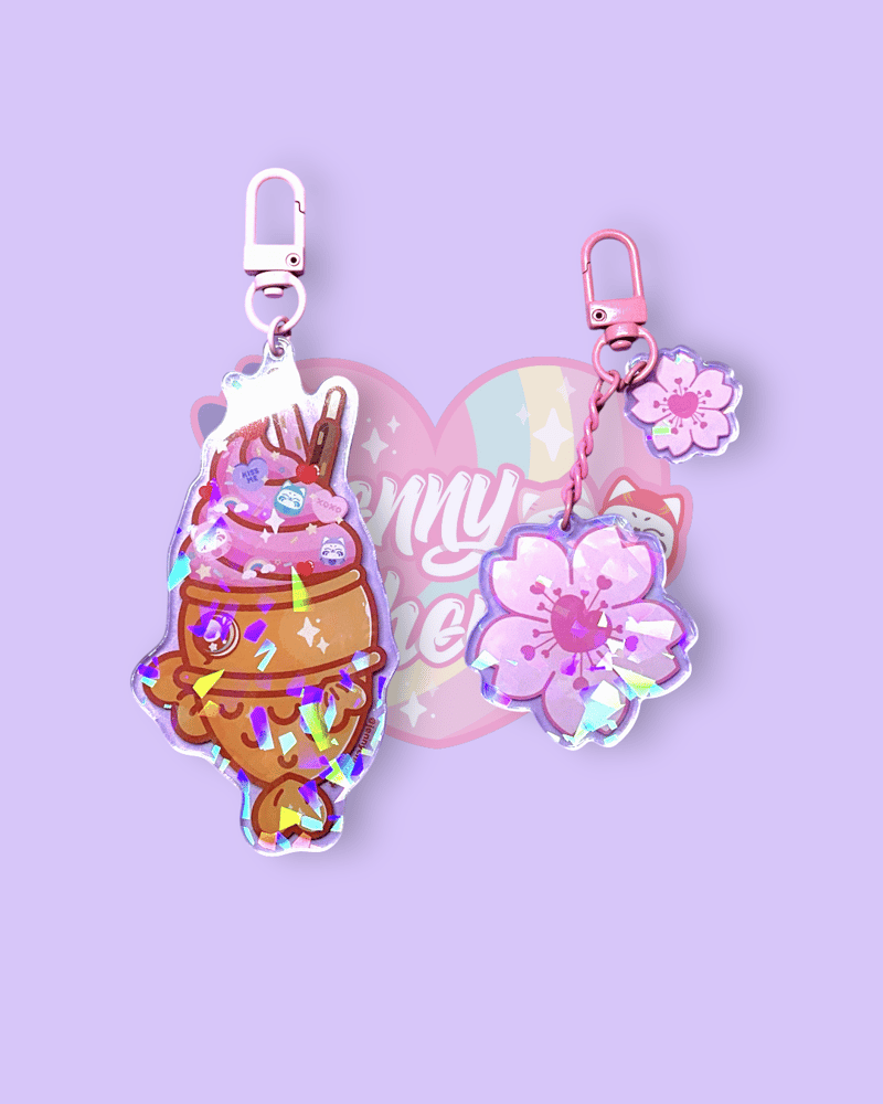Image of Kawaii Keychain – Taiyaki & Sakura