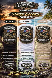 Image 4 of Saltwater Outlaws Tee - Gator Mob Outfitters