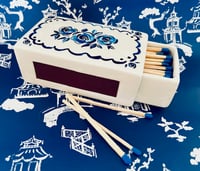 New Ceramic Blue and White Match Box