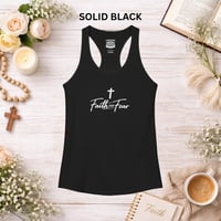 Image 13 of Faith Over Fear Racerback Tank — Inspirational Women's Workout Top