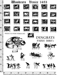 Image 1 of Woodcut Rubber Stamps P22