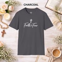 Image 11 of Faith Over Fear T‑Shirt — Christian Cross Inspirational Tee