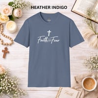 Image 13 of Faith Over Fear T‑Shirt — Christian Cross Inspirational Tee
