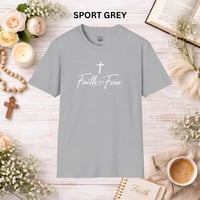 Image 16 of Faith Over Fear T‑Shirt — Christian Cross Inspirational Tee