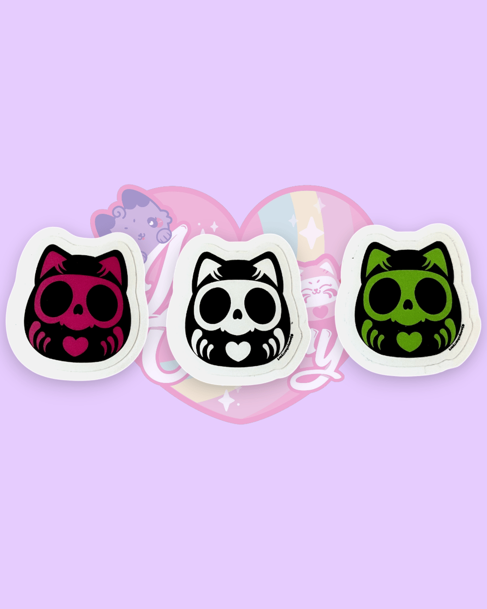 Image of Daruma Skull Stickers 