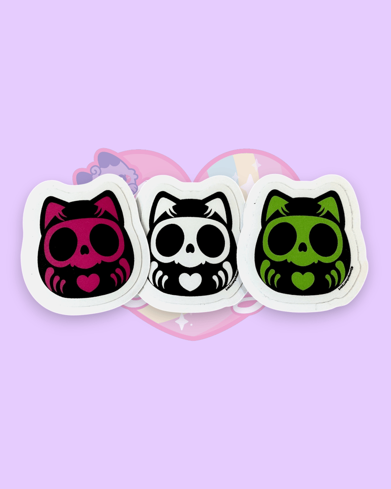 Image of Daruma Skull Stickers 