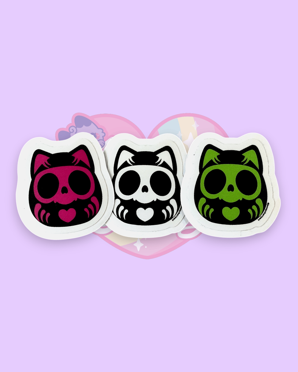 Image of Daruma Skull Stickers 