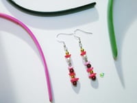 Image 2 of RnJ_PearlsGems_Rose Earring 925 SilverWire