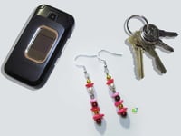 Image 4 of RnJ_PearlsGems_Rose Earring 925 SilverWire