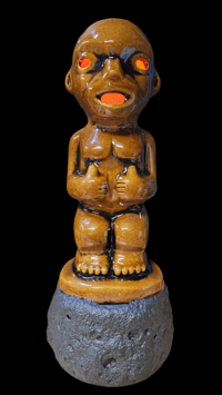Image 1 of Tiki Classics Steve Crane Tribute Lamp Limited Edition #23 of 100 w/flame bulb