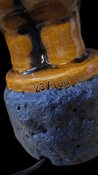 Image 4 of Tiki Classics Steve Crane Tribute Lamp Limited Edition #23 of 100 w/flame bulb