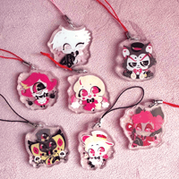 Hazbin Phone Charms