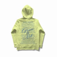 Image 8 of GREASE & OIL - University Sweatsuit- Manifesto - Neon Green/Royal