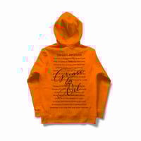 Image 3 of GREASE & OIL - University Sweatsuit- Manifesto - Orange/Black
