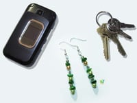 Image 4 of RnJ_PearlsGems_Olive Earring 925 SilverWire