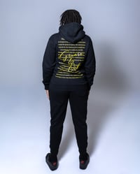 Image 2 of GREASE & OIL - University Sweatsuit- Manifesto - Black/Yellow