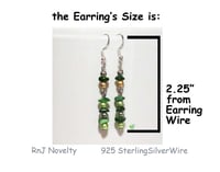 Image 3 of RnJ_PearlsGems_Olive Earring 925 SilverWire