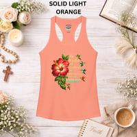 Image 3 of Hibiscus Encouragement Tank — "Be Hopeful, Be Resilient, You Are Enough" 