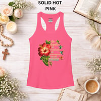Image 4 of Hibiscus Encouragement Tank — "Be Hopeful, Be Resilient, You Are Enough" 