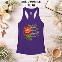 Image 6 of Hibiscus Encouragement Tank — "Be Hopeful, Be Resilient, You Are Enough" 