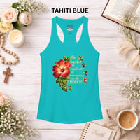 Image 7 of Hibiscus Encouragement Tank — "Be Hopeful, Be Resilient, You Are Enough" 