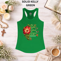 Image 9 of Hibiscus Encouragement Tank — "Be Hopeful, Be Resilient, You Are Enough" 