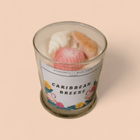 Caribbean breeze soy wax scented candle