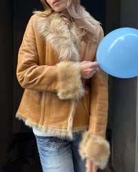 Image 16 of TAN LEATHER & FUR JACKET