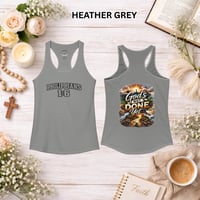 Image 5 of Philippians 1:6 T-Shirt— "God's Not Done Yet"- Women's Ideal Racerback Tank