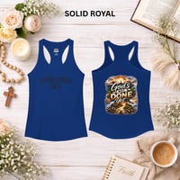 Image 8 of Philippians 1:6 T-Shirt— "God's Not Done Yet"- Women's Ideal Racerback Tank