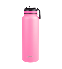 Image 3 of Oasis Stainless Steel Insulated Challenger Sports Bottle with Sipper Straw 1.1L Neon Pink