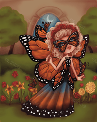 Image 1 of Masquerade Ball Monarch Fae Full Size Diamond Painting by Amanda Hicks