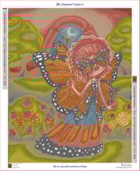Image 2 of Masquerade Ball Monarch Fae Full Size Diamond Painting by Amanda Hicks